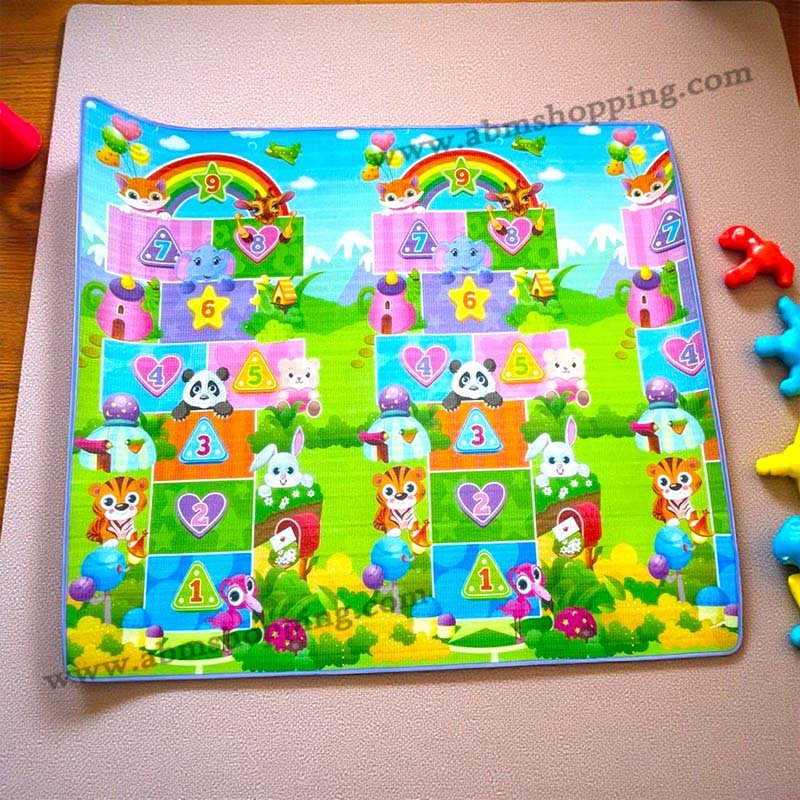 Tapis de jeux pour enfants double face 180×200 Cm – Image 5