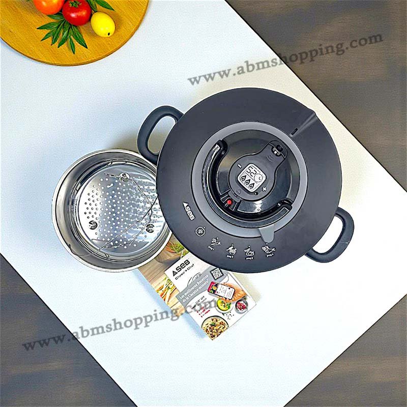 Cocotte minute INOX 6L +CHEF (4 programmes de cuisson) | SEB
