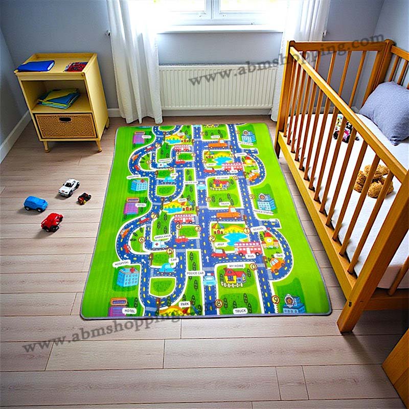 Tapis de jeux pour enfants double face 200×180 cm
