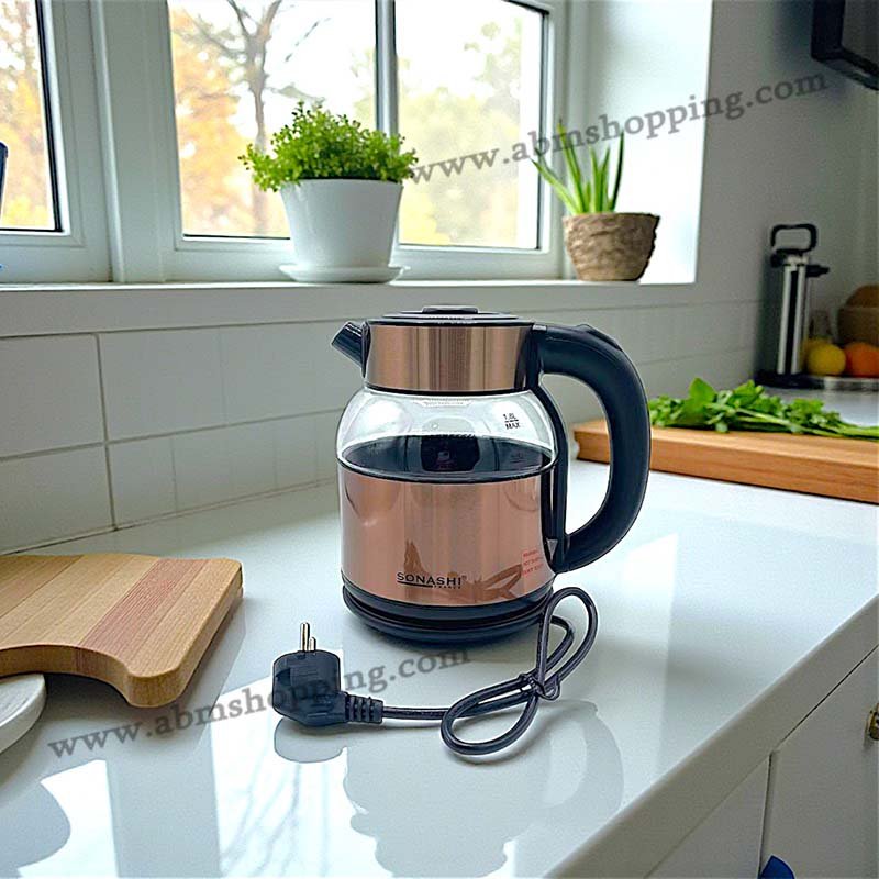 Bouilloire électrique en inox 1,8L 1500W | SONASHI