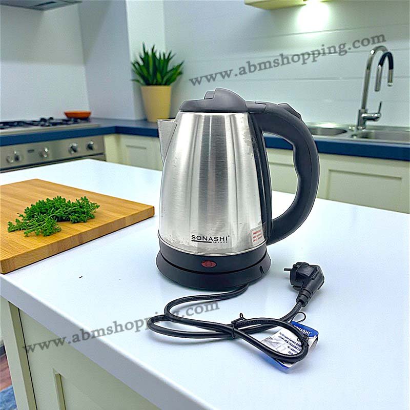 Bouilloire électrique en inox 1,8L 360° | SONASHI