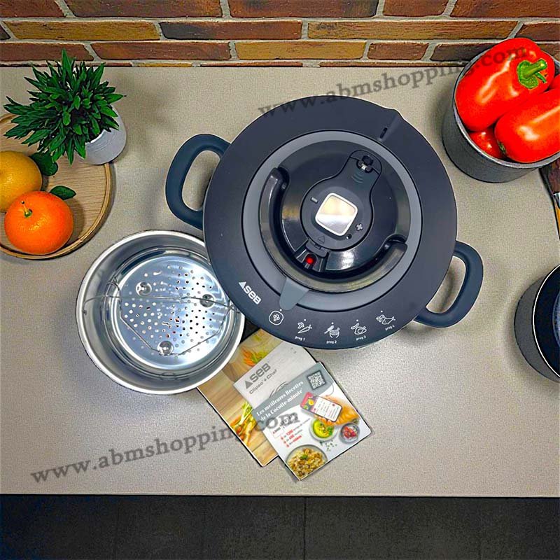 Cocotte minute INOX 6L +CHEF (4 programmes de cuisson) | SEB
