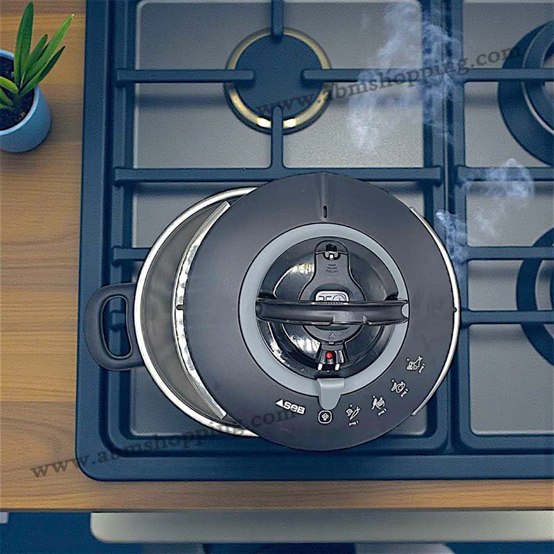 Cocotte minute INOX 8L +CHEF (4 programmes de cuisson) | SEB