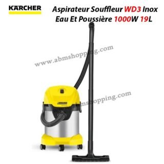 Aspirateur Souffleur WD3 Inox Eau Et Poussière 1000W 19L | Karcher