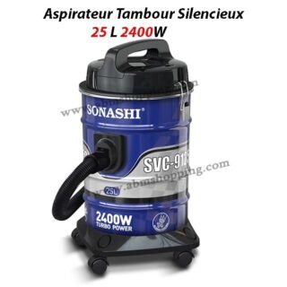 Aspirateur Tambour Silencieux 25 L 2400W SONASHI SVC-9125D