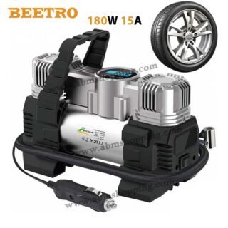 Compresseur De Voiture A Double Piston Ecran LCD 180W 15A | BEETRO BE0171