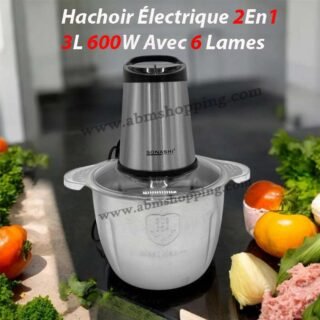 Hachoir Électrique 2En1 3L 600W Avec 6 Lames |Sonashi SMC-21S