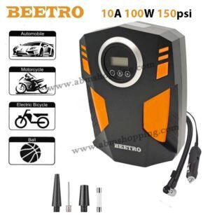 Mini Compresseur De Voiture Ecran LCD 10A 100W 150psi Avec Lampe | BEETRO BE0173
