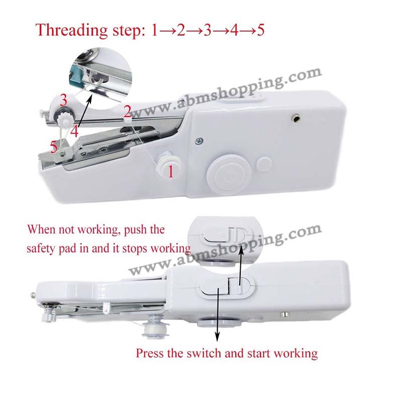 Mini Machine A Coudre Rapide Pratique Point Coudre Couture Sans Fil | Handy Stitch CS-101B – Image 2