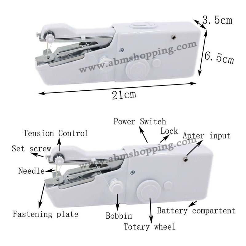 Mini Machine A Coudre Rapide Pratique Point Coudre Couture Sans Fil | Handy Stitch CS-101B – Image 3