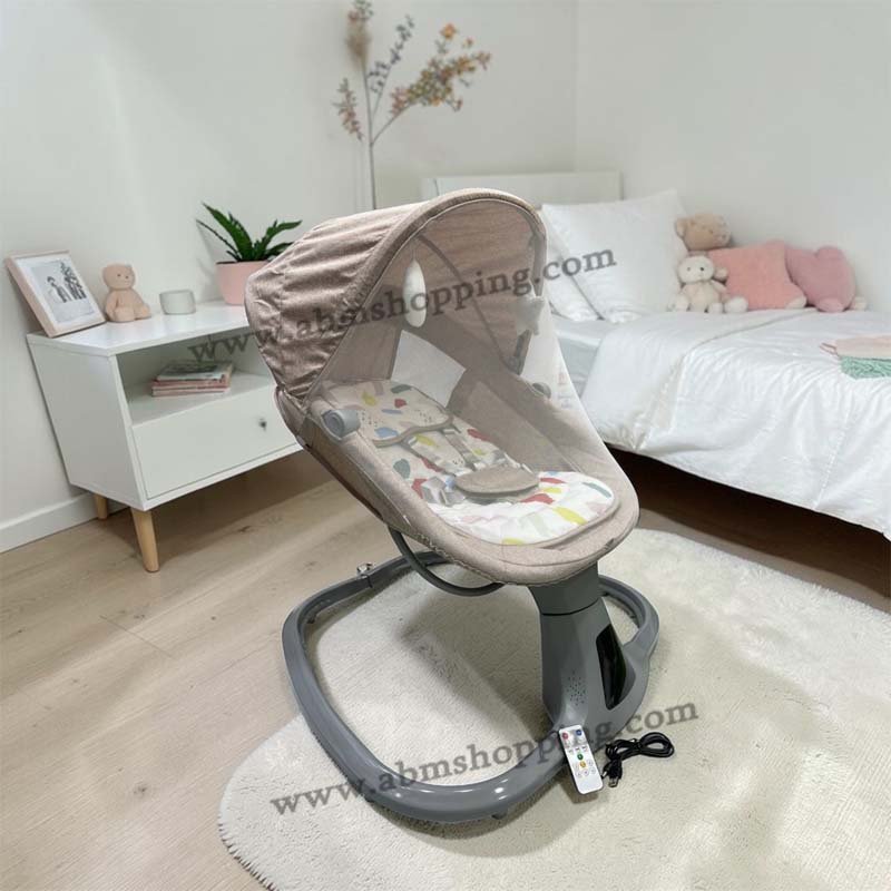 Balancelle Electrique Pour Bébé Avec Bluetooth Et Télécommande | Chanou Kids