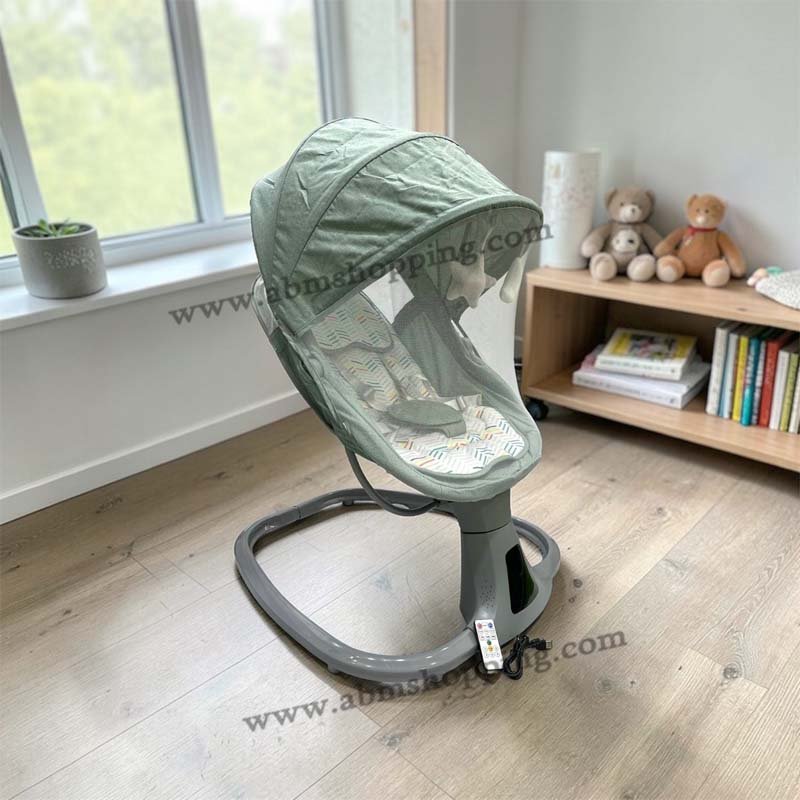 Balancelle Electrique Pour Bébé Avec Bluetooth Et Télécommande | Chanou Kids – Image 3