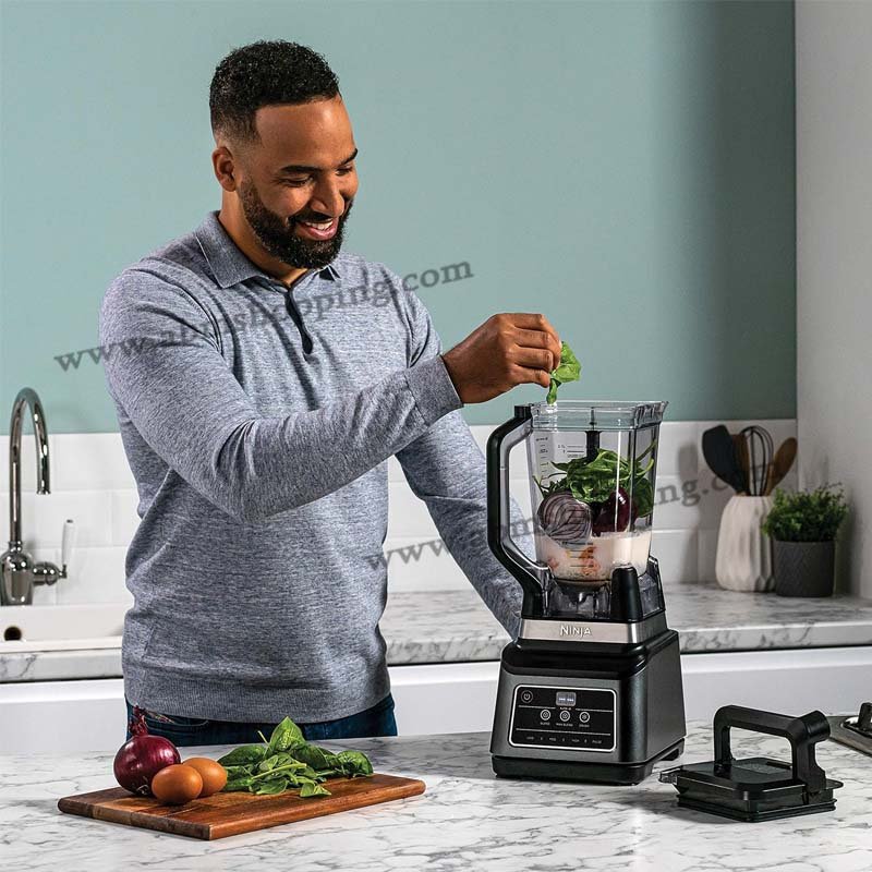 Blender 2-en1 1200W 2,1L et 700ml 6Lames avec Auto-iQ | Ninja iQ BN750EU – Image 4