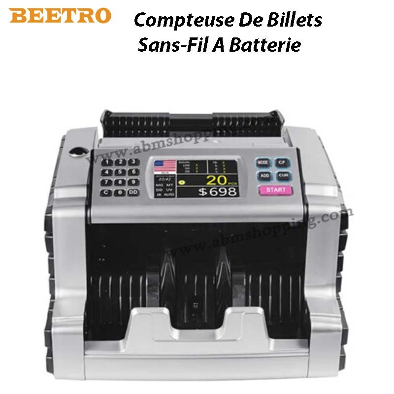 Compteuse De Billets Sans-Fil A Batterie Rechargeable | BEETRO BE0157