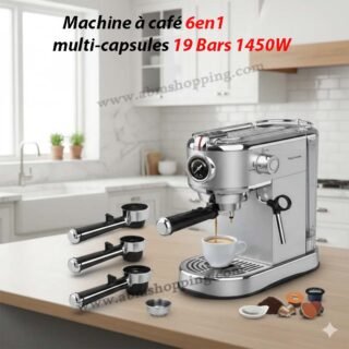 Machine à café 6en1 multi-capsules 19 Bars 1450W | TRUSTMANN TM-MC-4003