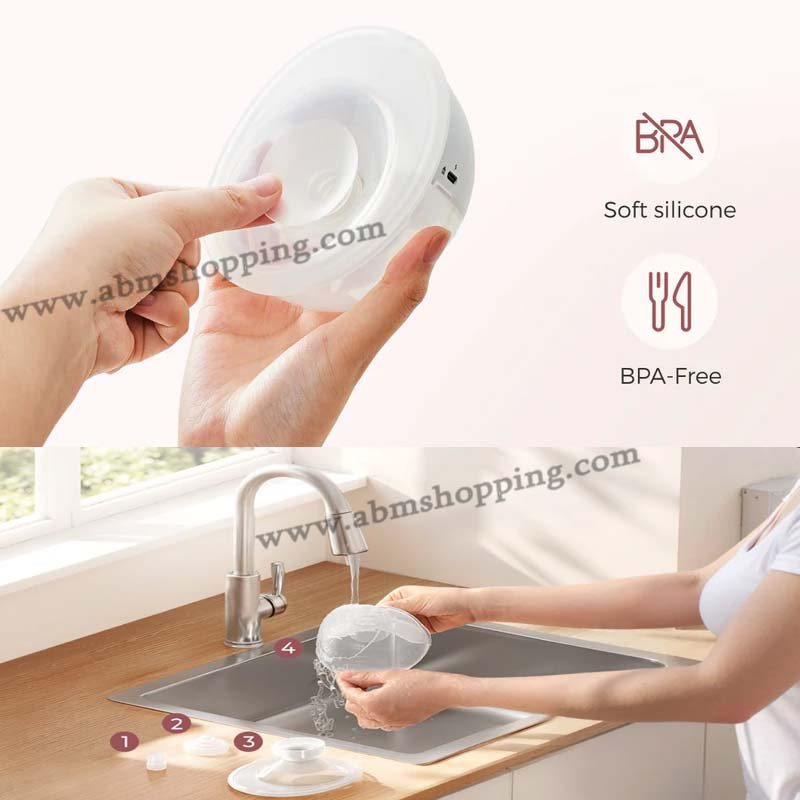 Tire-lait électrique mains libres avec contrôle via application | Momcozy M5 Smart – Image 3