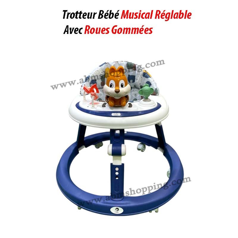 Trotteur Bébé Musical Réglable Avec Roues Gommées | Chanou Kids