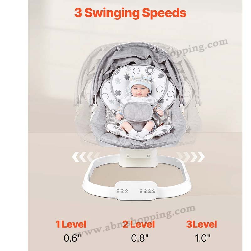 Balancelle Bébé Électrique Multifonction 15kg avec Musique et Inclinaison Réglable | Tinylo – Image 7