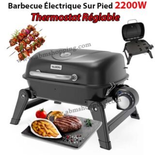 Barbecue Électrique Sur Pied 2200W Avec Thermostat Réglable | VALBERG ELEC-VAL-PORT4737