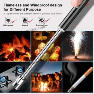 Briquet électrique pour barbecue à Arc 360 ° Rechargeable USB pour Barbecue et Cuisine