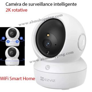 Caméra de surveillance intelligente 2K rotative WiFi Smart Home Camera | EZVIZ H6c Pro 2K