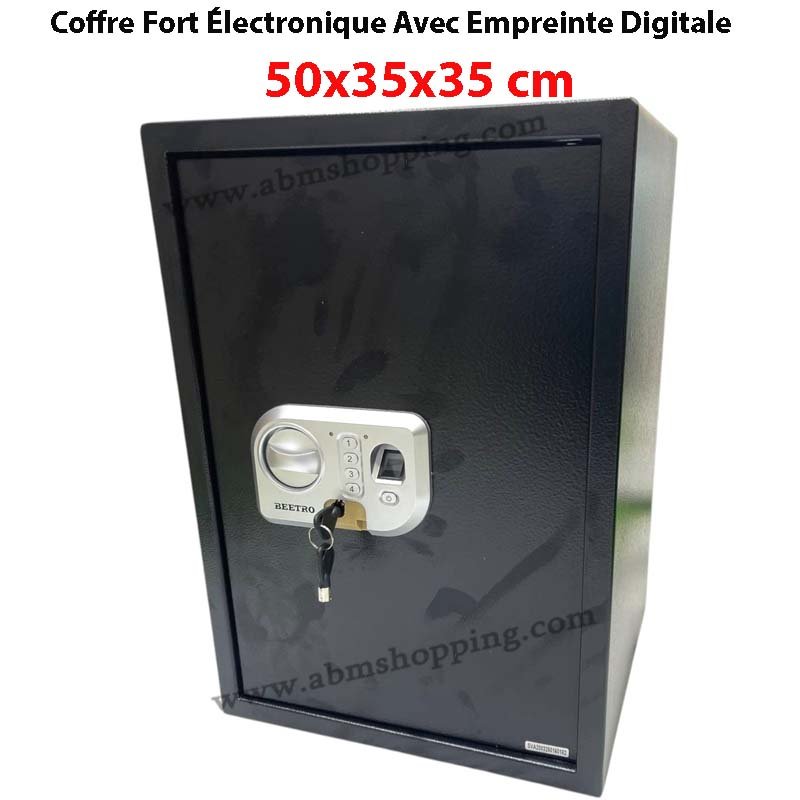 Coffre Fort Électronique Avec Empreinte Digitale 50x35x35 cm | BEETRO TC0307
