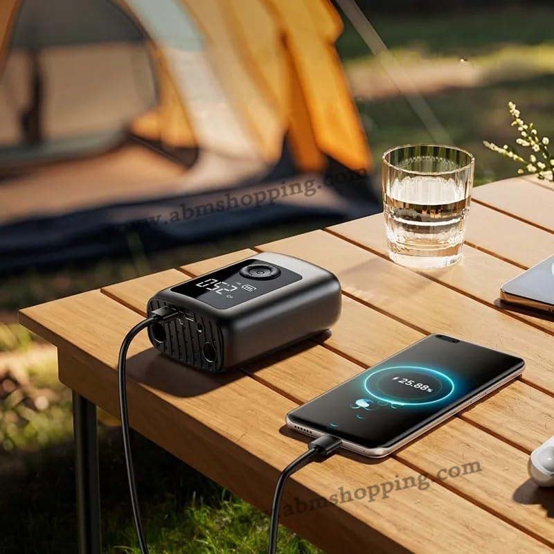 Compresseur d’Air Portable Sans Fil Rechargeable avec Écran Digital – Image 5