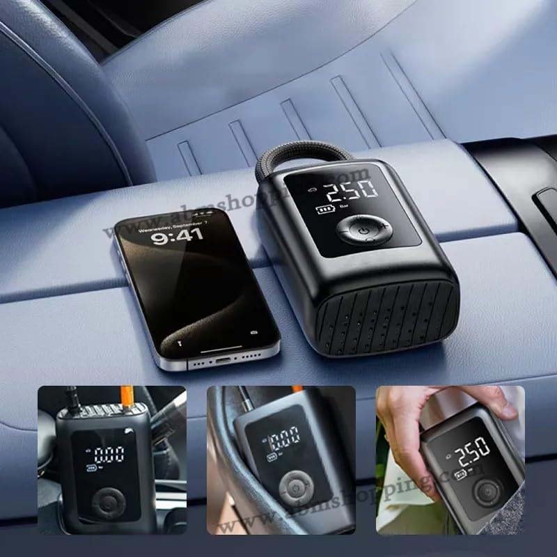 Compresseur d’Air Portable Sans Fil Rechargeable avec Écran Digital – Image 6