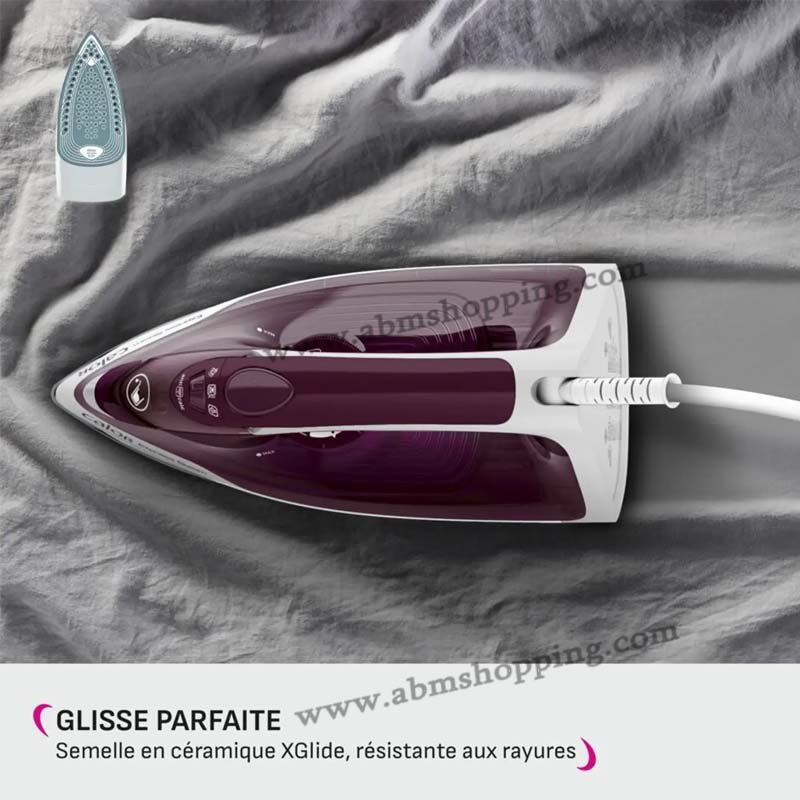 Fer À Repasser À Vapeur 2500W 270mL Avec Chauffe Rapide Et Semelle Céramique | Calor FV2835C0 – Image 3