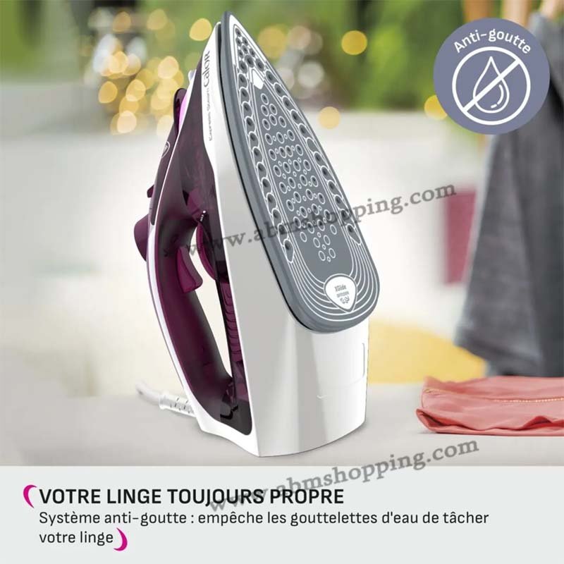 Fer À Repasser À Vapeur 2500W 270mL Avec Chauffe Rapide Et Semelle Céramique | Calor FV2835C0 – Image 5