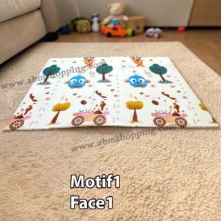 Tapis pliable en mousse double face pour enfants 197x180cm - Motif1