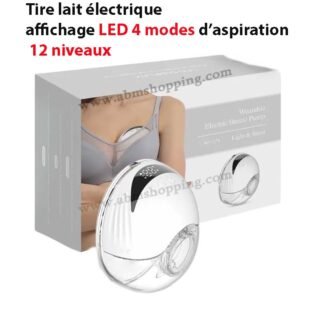 Tire lait électrique portable mains libres une seule pompe affichage LED 4 modes d’aspiration 12 niveaux | MY-375