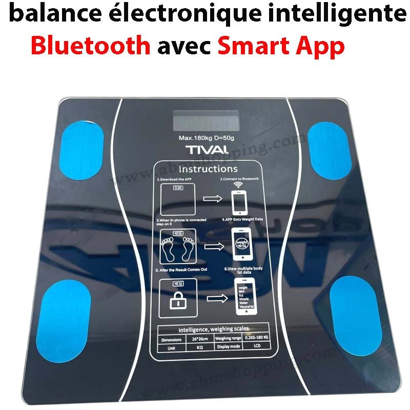 balance électronique intelligente Bluetooth avec Smart App | Tival