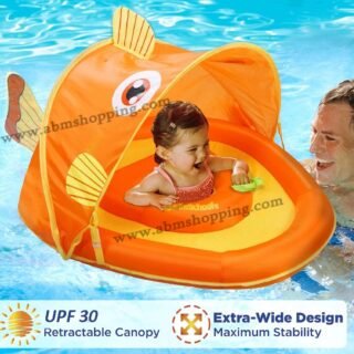 Bouée Bébé Poisson avec Pare-Soleil UPF 30 6-18 mois | Play Max KT6007
