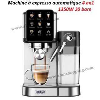 Machine à expresso automatique 4 en1 1350W 20 bars | TIREXX CAF2200S