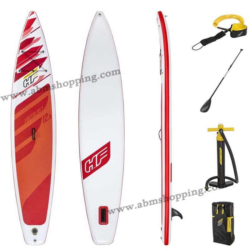 Planche À Pagaie Gonflable Avec Pompe À Main Hydro-Force 120 kg 381 x 76 cm | Bestway