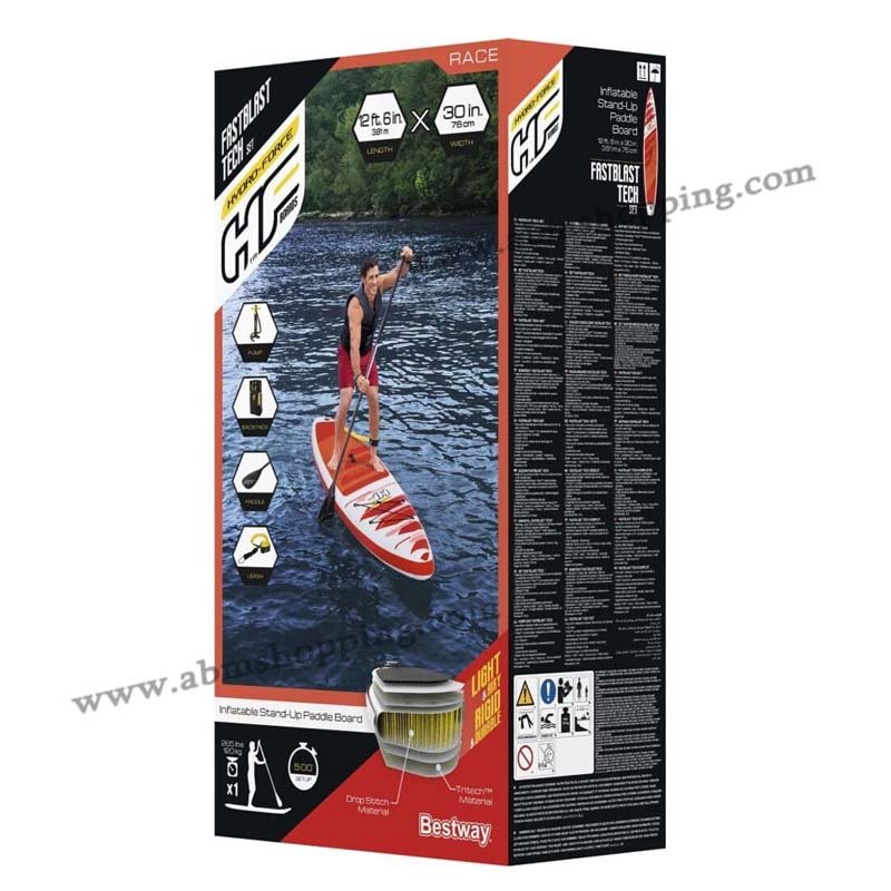 Planche À Pagaie Gonflable Avec Pompe À Main Hydro-Force 120 kg 381 x 76 cm | Bestway – Image 15