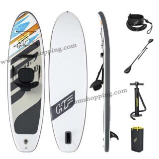 Planche à pagaie gonflable Hydro-Force 305 x 84 cm 120 kg White Cap Convertible Set | Bestway
