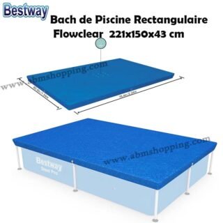 Bach de Piscine Rectangulaire Flowclear 221x150x43 cm | Bestway 58103