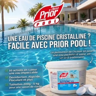 Chlore Multifonction Action 10  Seau 5 kg (Tablettes 200 g) Prior Pool