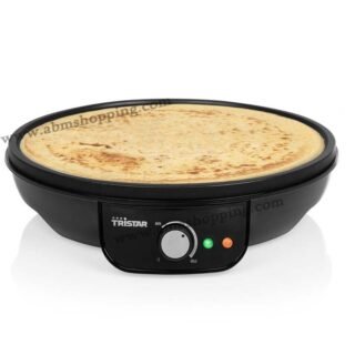 Crêpière Électrique 30 cm Antiadhésive 1000W Thermostat Réglable | Tristar BP-2637