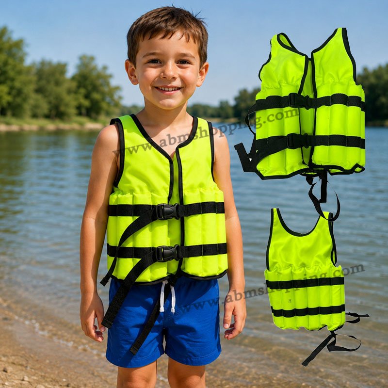 Gilet de Flottaison de Sécurité pour Enfant Haute Visibilité