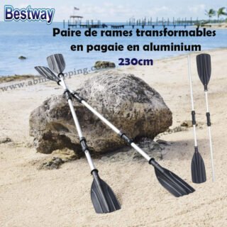 Paire de rames transformables en pagaie en aluminium 230cm hydro force | bestway