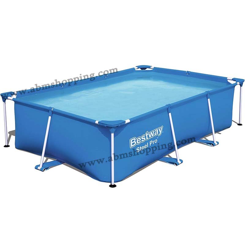 Piscine Hors Sol Tubulaire Rectangulaire Steel Pro 221x150x43cm | bestway – Image 3