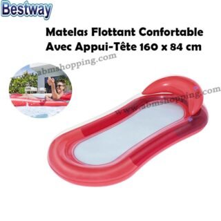 Matelas Flottant Confortable Avec Appui-Tête 160 x 84 cm | Bestway 43103