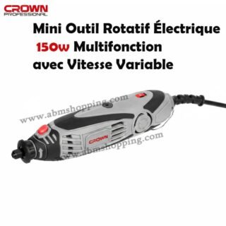 Mini Meuleuse, Outil Rotatif Électrique 150w Multifonction avec Vitesse Variable| CROWN CT13693