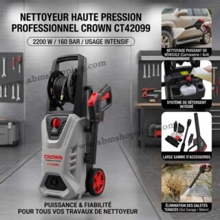 Nettoyeur haute pression 2200W 160Bar | Crown CT42099