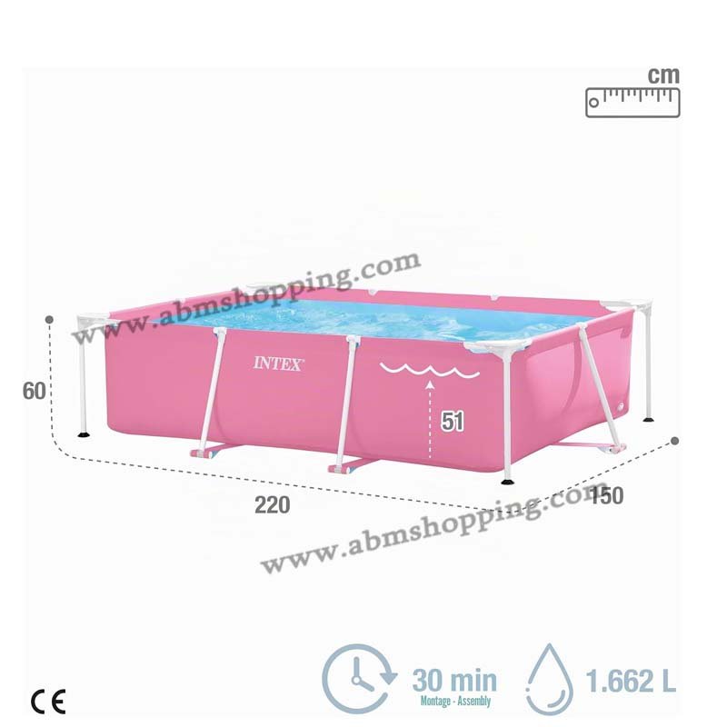 Piscine Metal Frame Junior rectangulaire 220x150x60cm | INTEX – Image 4
