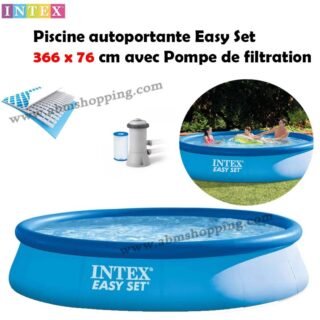 Piscine autoportante Easy Set  366 x 76 cm avec Pompe de filtration | Intex