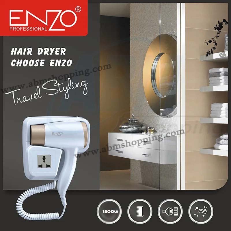 Sèche Cheveux Mural 1500W | Enzo